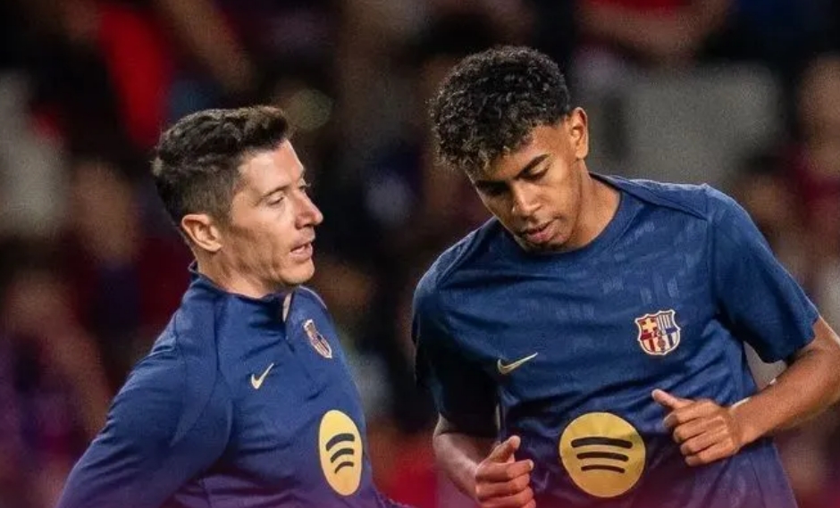 Barcelona confirma lesões de Yamal e Lewandowski
