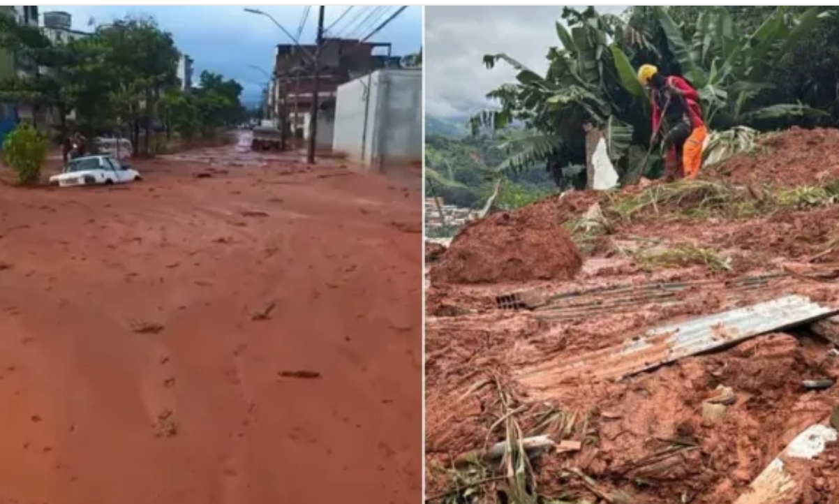 Deslizamentos deixam mortos e desaparecidos em região de Minas Gerais