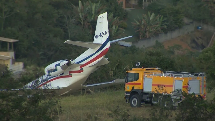 Avião com Alok que saiu da pista em 2018 estava com excesso de peso