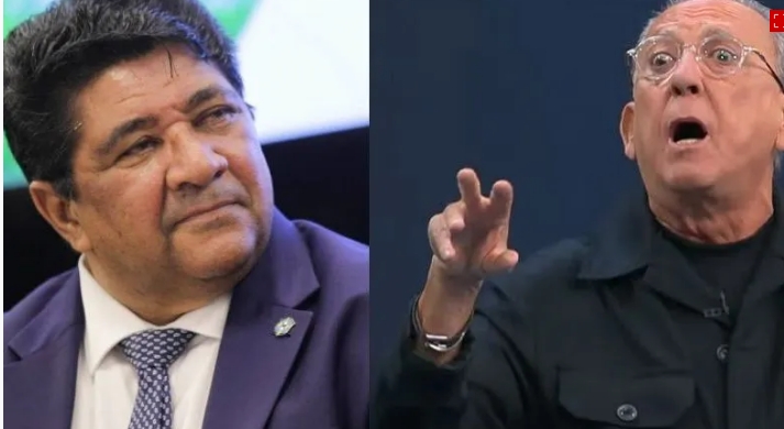 Galvão Bueno chama Ednaldo Rodrigues de 'cara de pau' em programa ao vivo