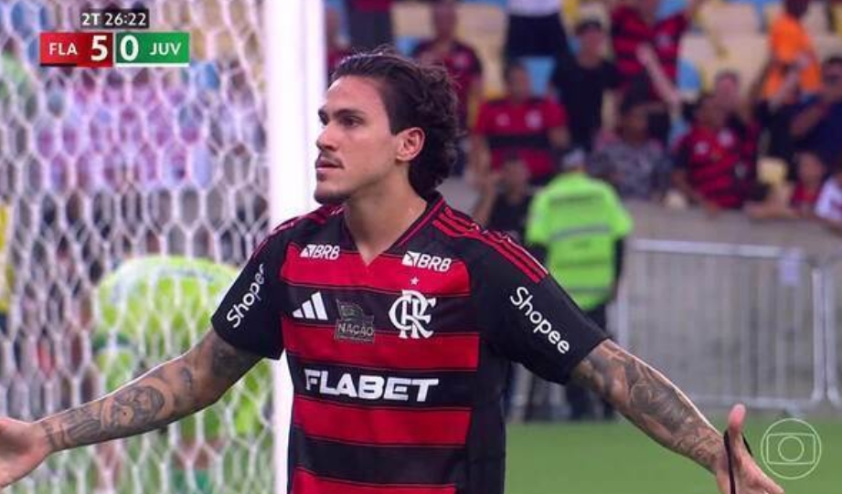 Com dois de Pedro, Flamengo atropela Juventude e faz 6 a 0