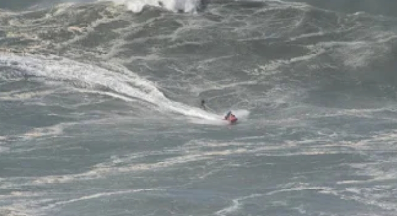Tempestade dificulta competição do Circuito Mundial de Surfe em Portugal