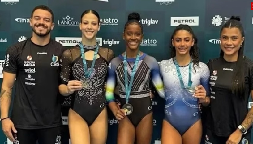 Brasil brilha com dois ouros e sete medalhas na Copa do Mundo de ginástica