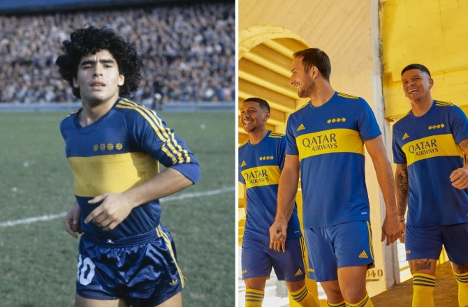 Revista elege camisa do Boca de Maradona como a mais bonita da história