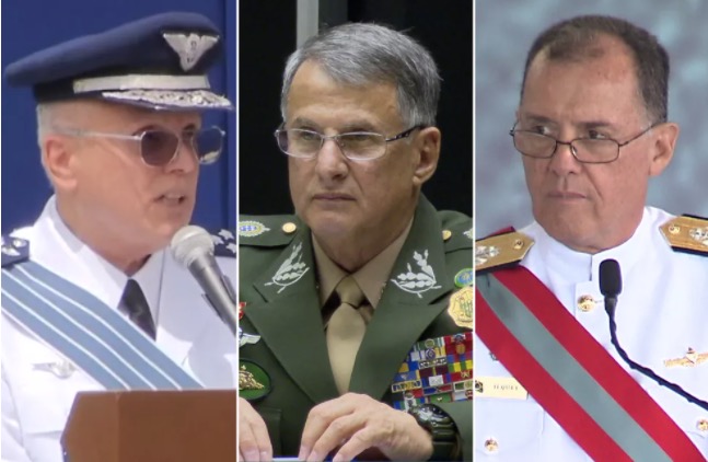 Comandantes do Exército, Marinha e Aeronáutica deixam cargos