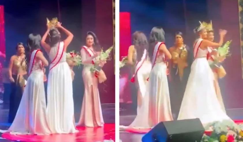Mrs. Mundo desiste do título após ser presa por arrancar coroa de sucessora