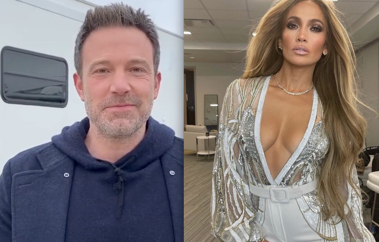 Jennifer Lopez e Ben Affleck são flagrados em varanda de mansão em Miami