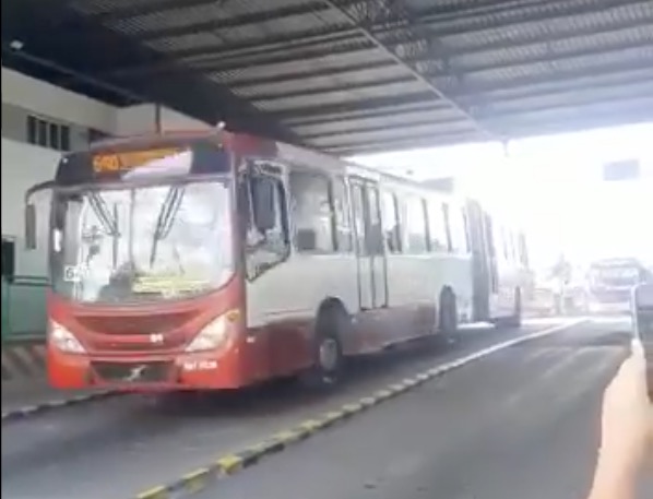 Ônibus voltam a circular com 30% da frota nesta segunda em Manaus