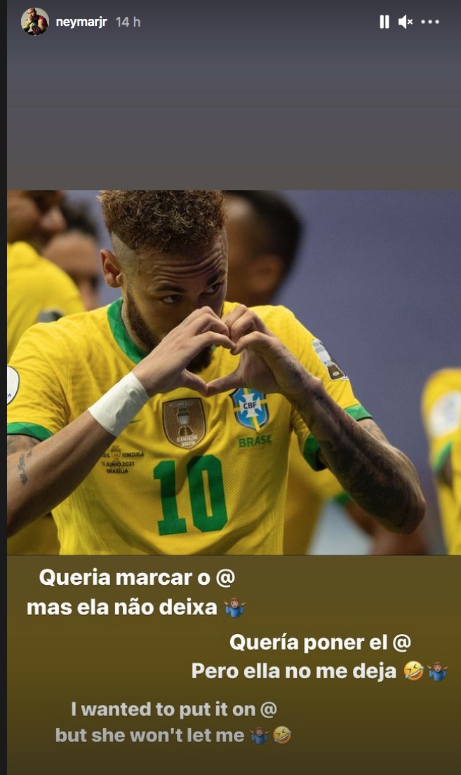 Neymar faz mistério ao se declarar para affair