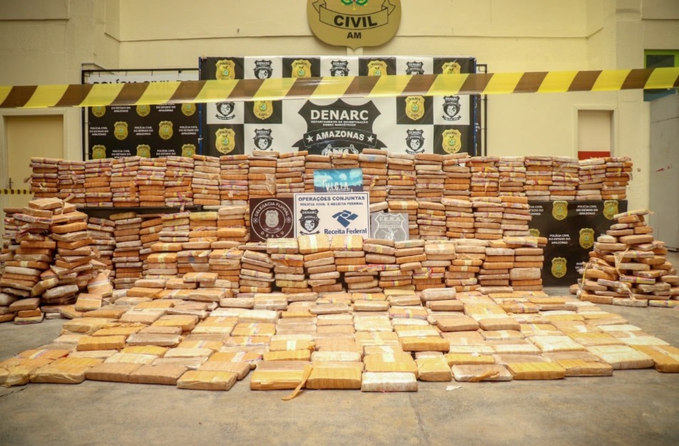 Mais de 17 toneladas de drogas foram apreendidas no Amazonas em cinco meses