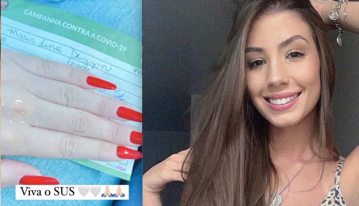 Noiva de Whindersson é vacinada contra covid-19