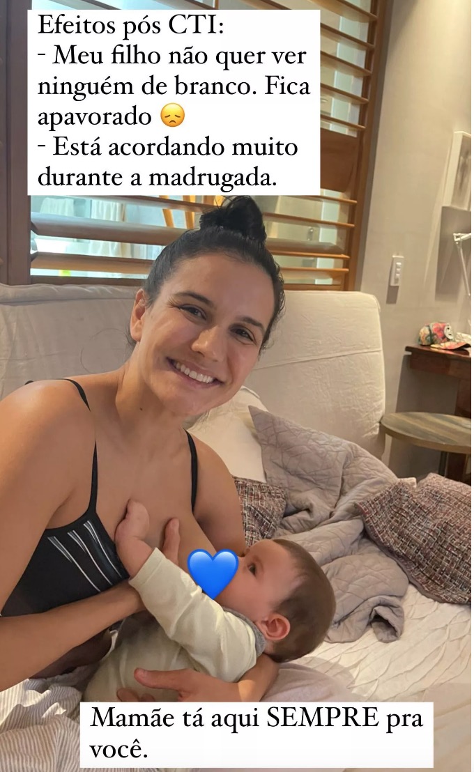 Kyra Gracie relata trauma do filho em ver gente de branco após internação