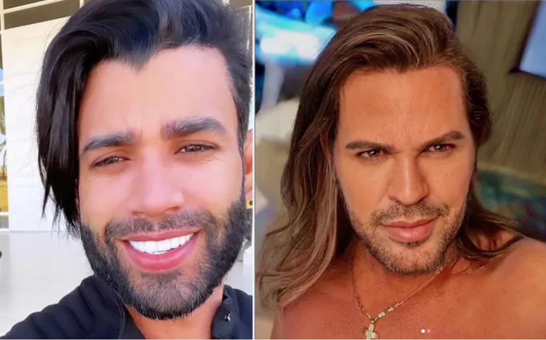 Gusttavo Lima surge com cabelo comprido e é comparado a Eduardo Costa