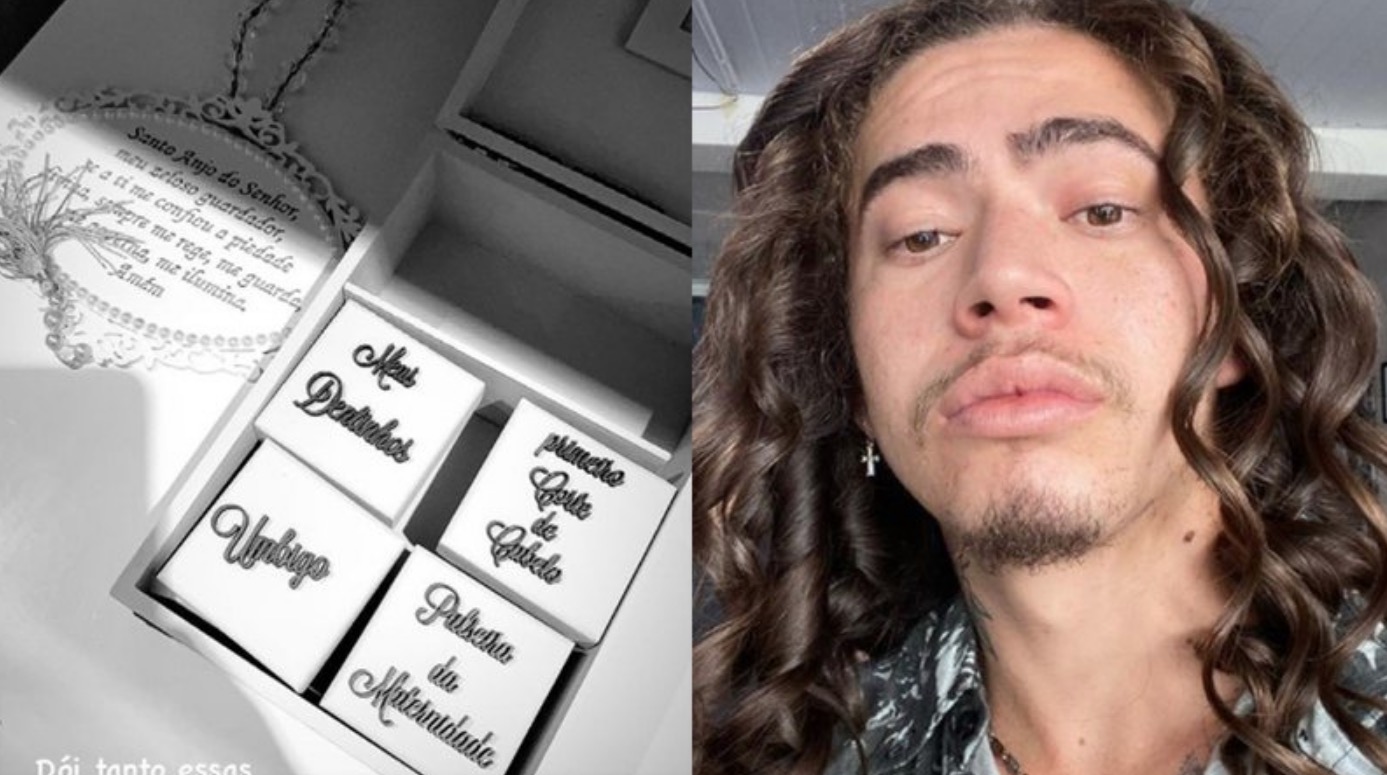 Whindersson Nunes mostra ‘caixa de lembranças’ para o filho: ‘Dói tanto’
