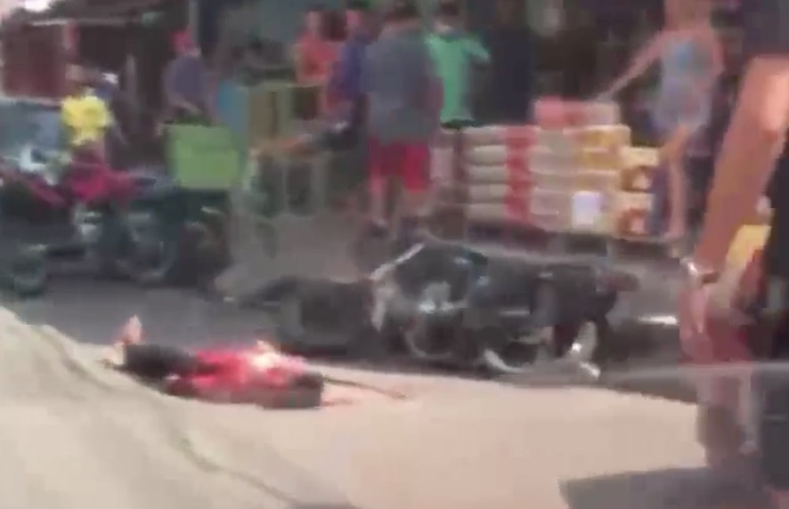 Criminosos são amarrados e espancados após roubarem celular em Manaus