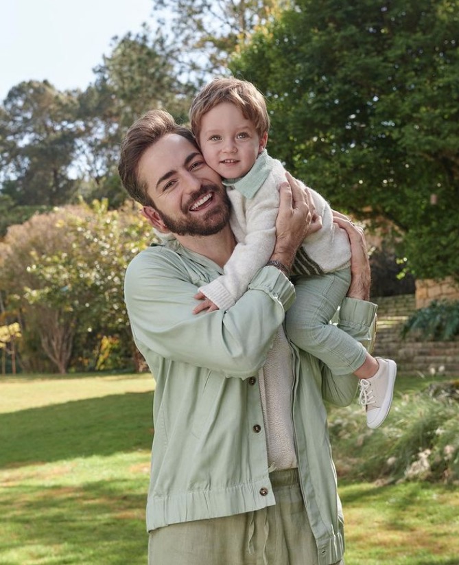 Thales Bretas comemora aniversário do filho, Gael: ‘Te amo para sempre’