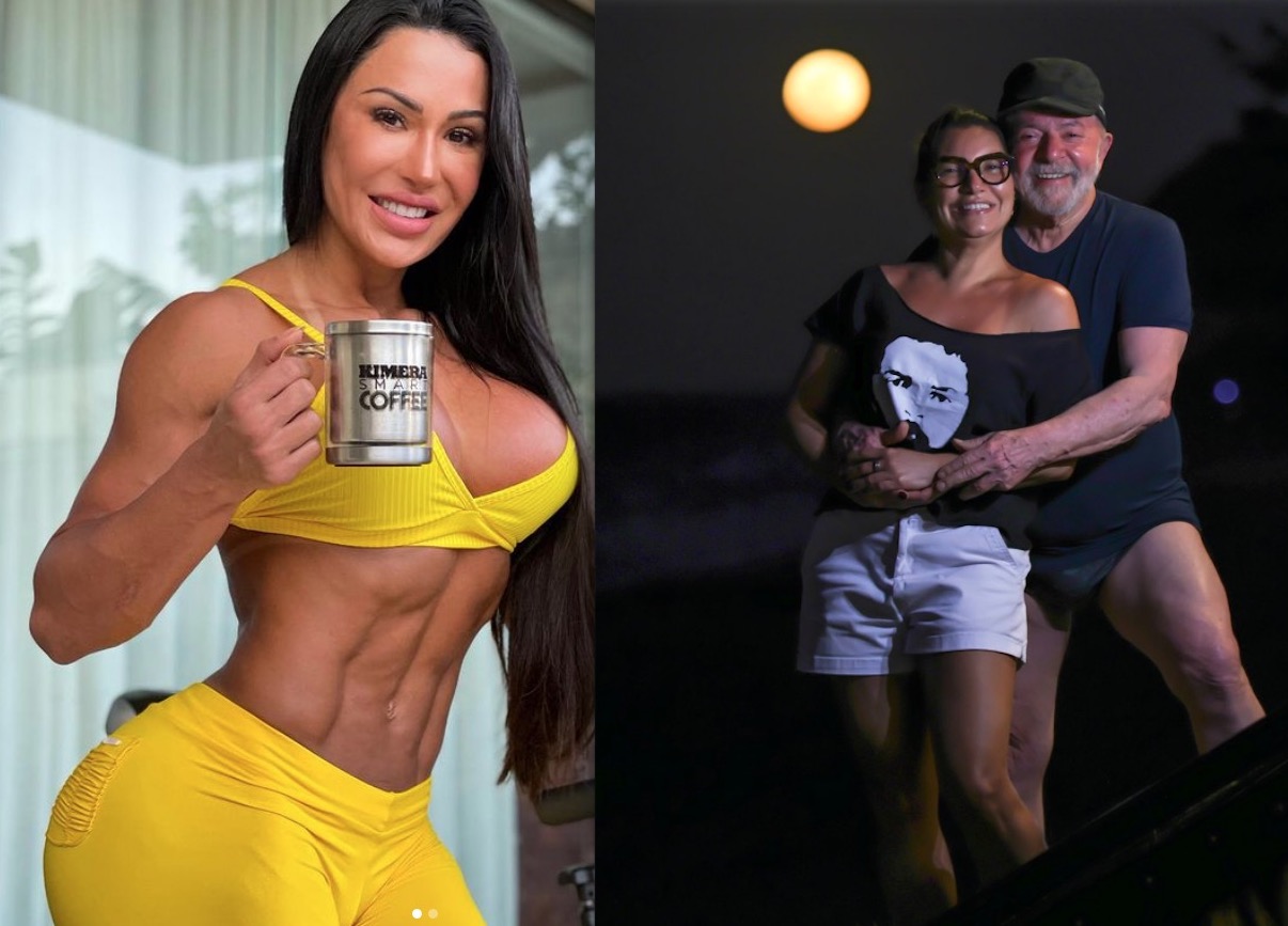 Gracyanne Barbosa elogia perna musculosa de Lula e faz desafio a Bolsonaro