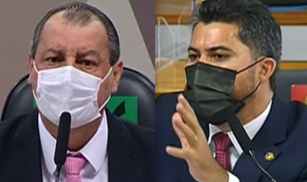 Aziz e senador governista batem boca durante CPI: 'não seja covarde'