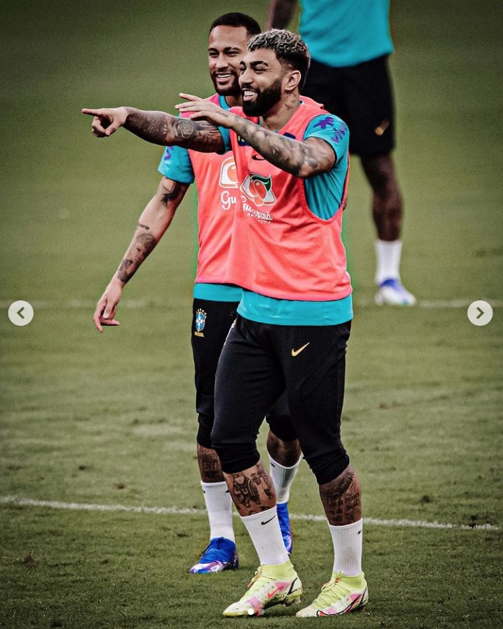 Gabigol mostra treino e animação para jogo na Arena da Amazônia