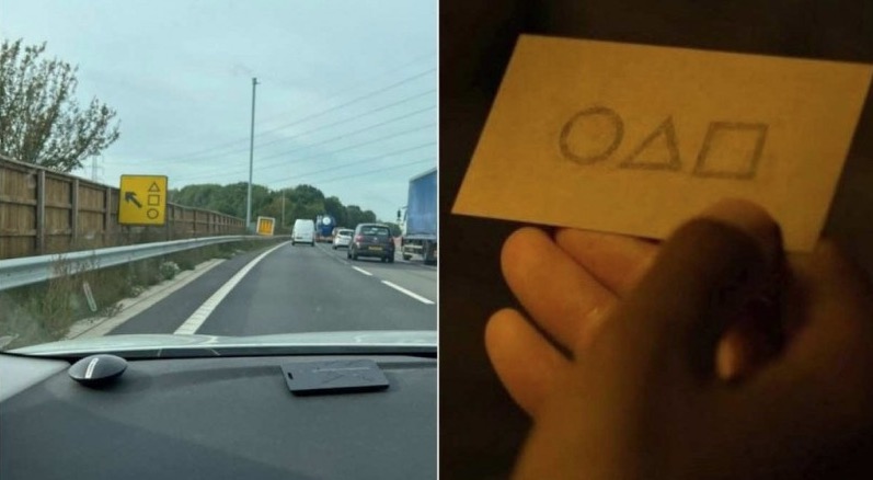 'Round 6': Fãs veem semelhança entre símbolos da série e placa na Inglaterra