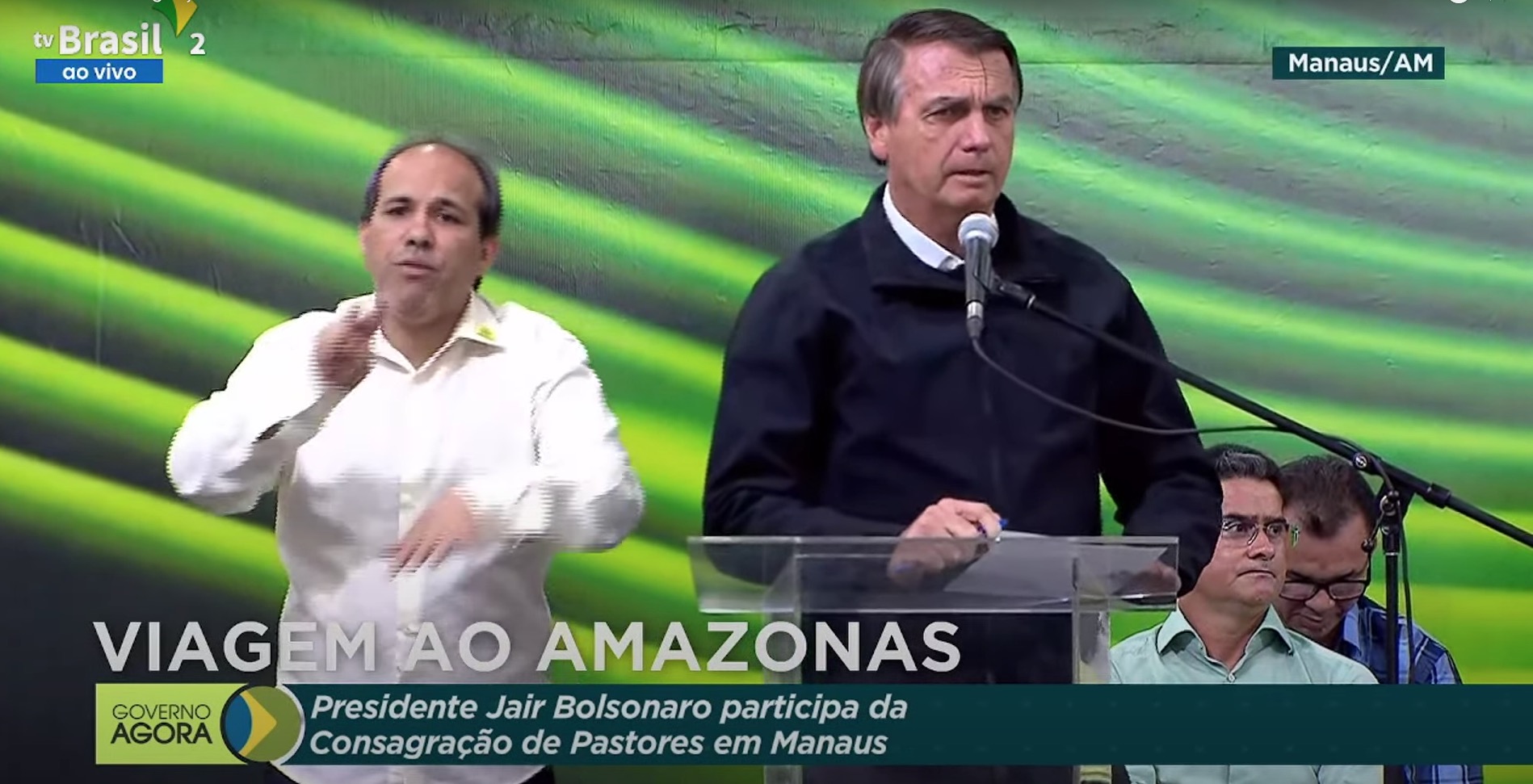 Bolsonaro se reúne com líderes religiosos em Manaus 