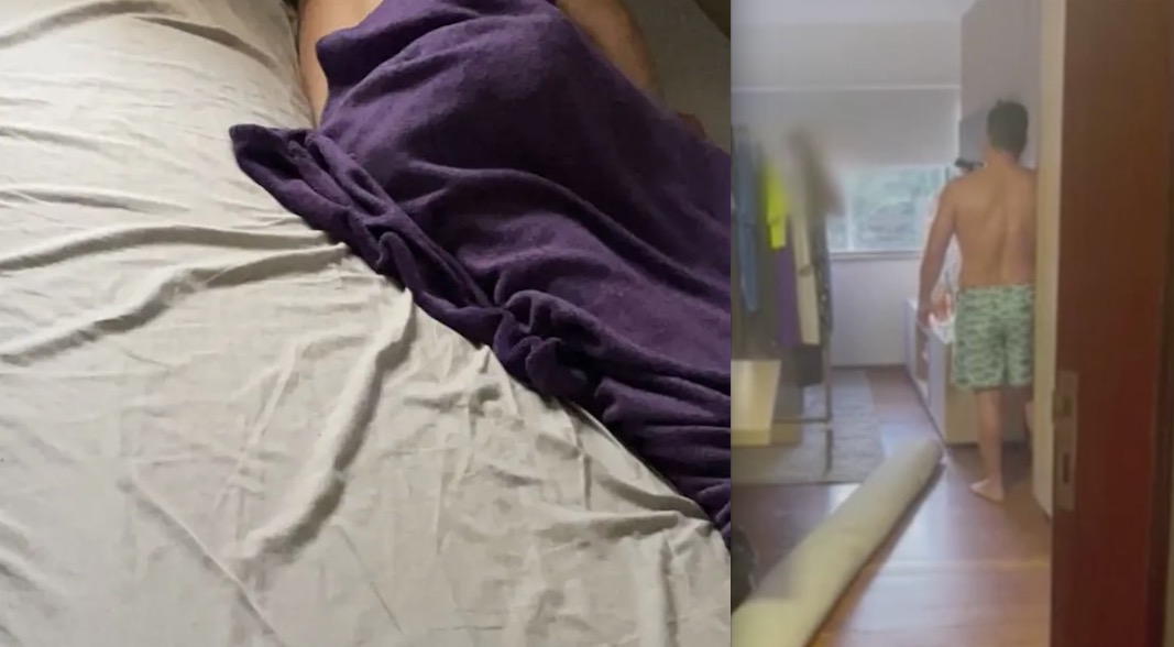 Jovem bêbado dorme na casa errada e é acordado por morador armado; vídeo