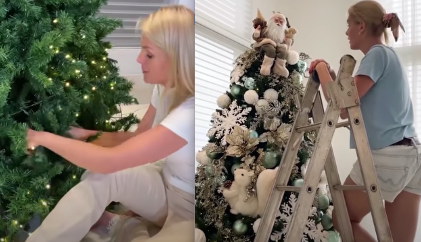 Ana Hickmann mostra árvore de Natal gigantesca em sua mansão