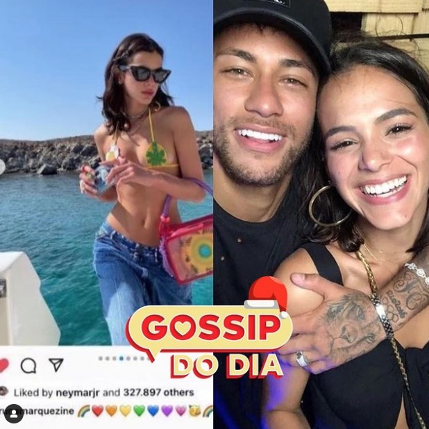 Neymar reage a fotos de Bruna Marquezine de biquíni cavado e internet pira