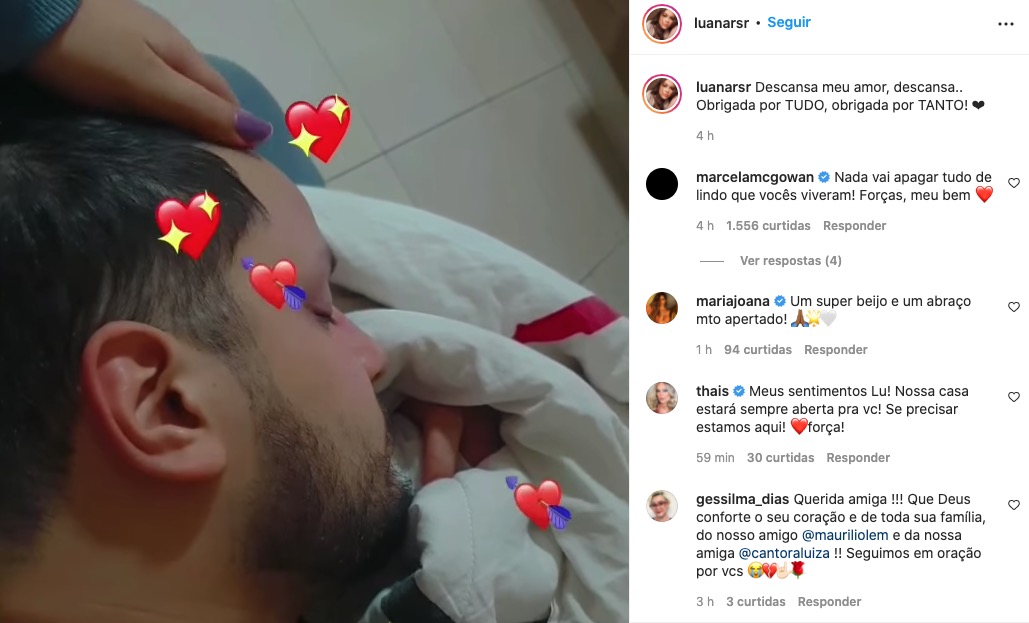 Mulher de Maurílio se despede de cantor em post emocionante: 'descansa'