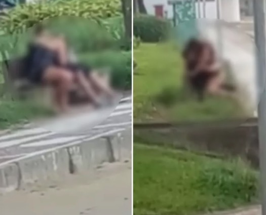 Casal dispensa motel e faz sexo em plena luz do dia em banco de orla; Vídeo