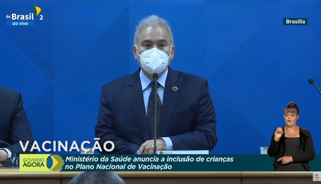 Saúde anuncia como será a vacinação contra Covid em crianças de 5 a 11 anos