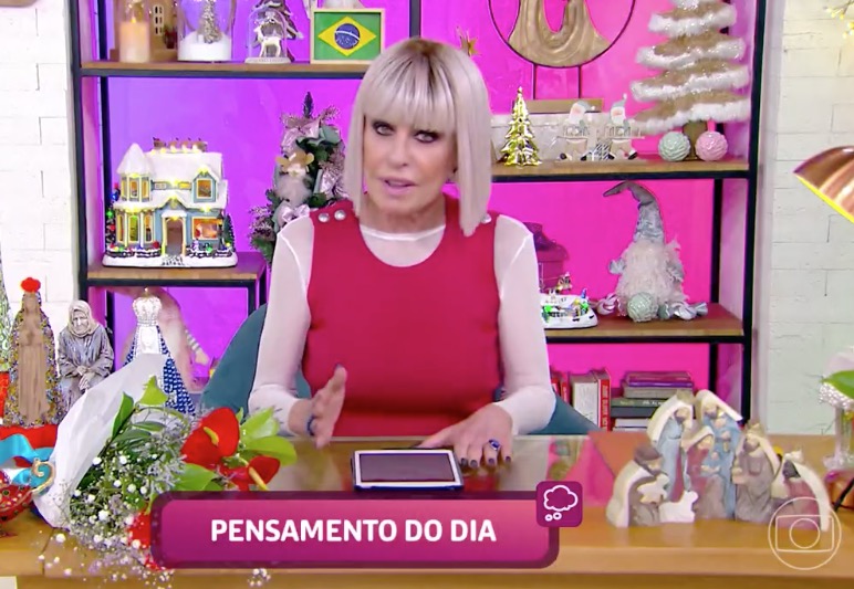 Ana Maria Braga surge de peruca no Mais Você e é comparada a cantora Sia