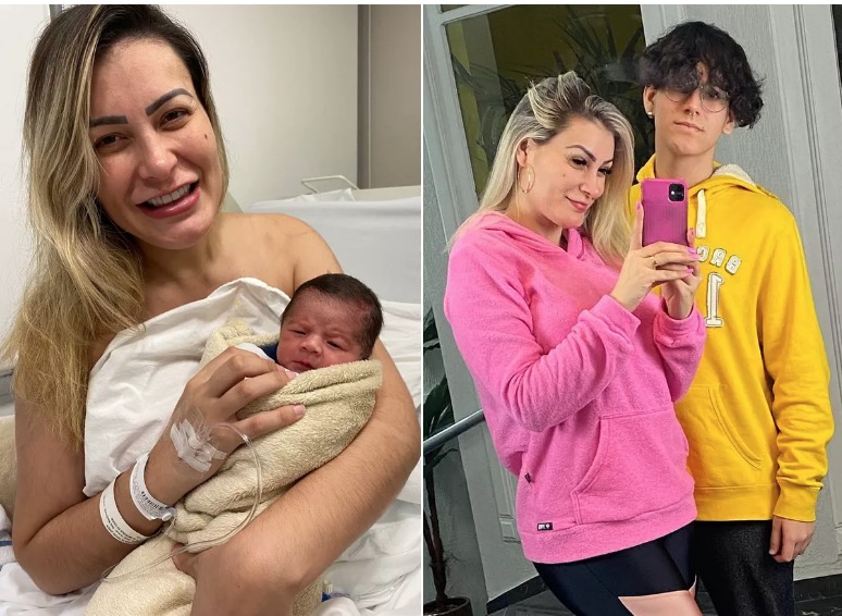 Andressa Urach diz que filho passou mal e primogênito está com covid