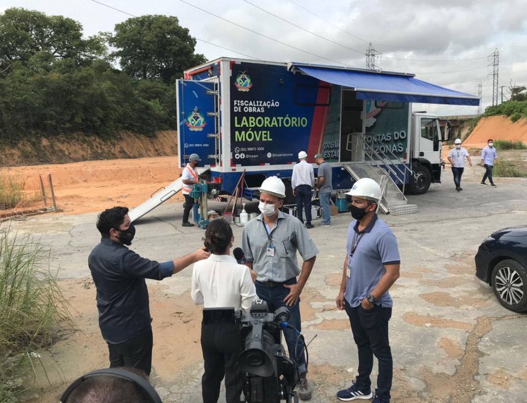 TCE usa sistema móvel para fiscalizar obras no Amazonas