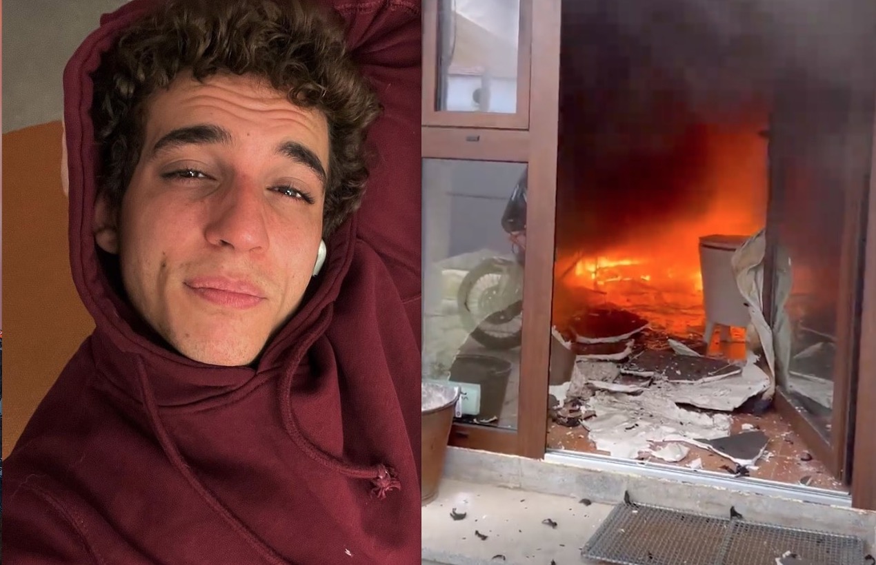 Ator de ‘La Casa de Papel’, Miguel Herrán chora ao mostrar casa incendiada 
