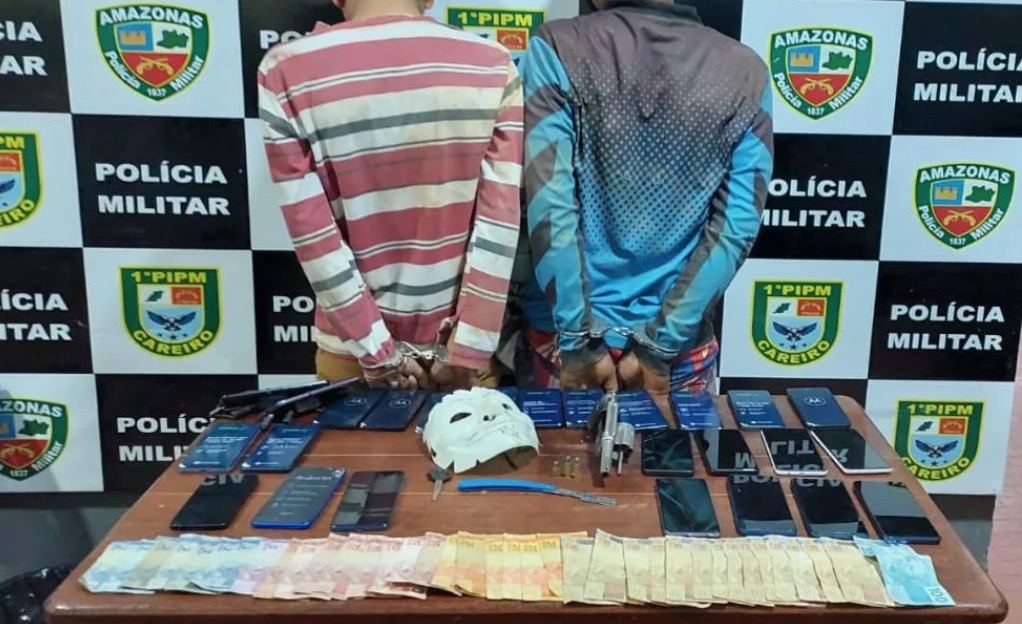 Dupla é presa após assalto a Bemol no interior do Amazonas