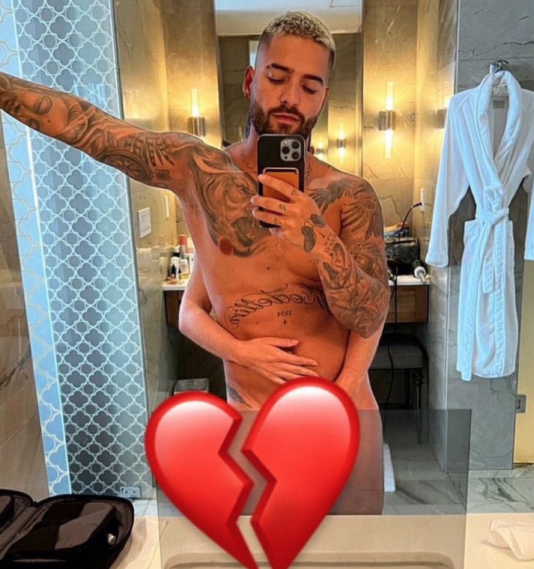 Maluma posta foto nu com mulher segurando pênis 