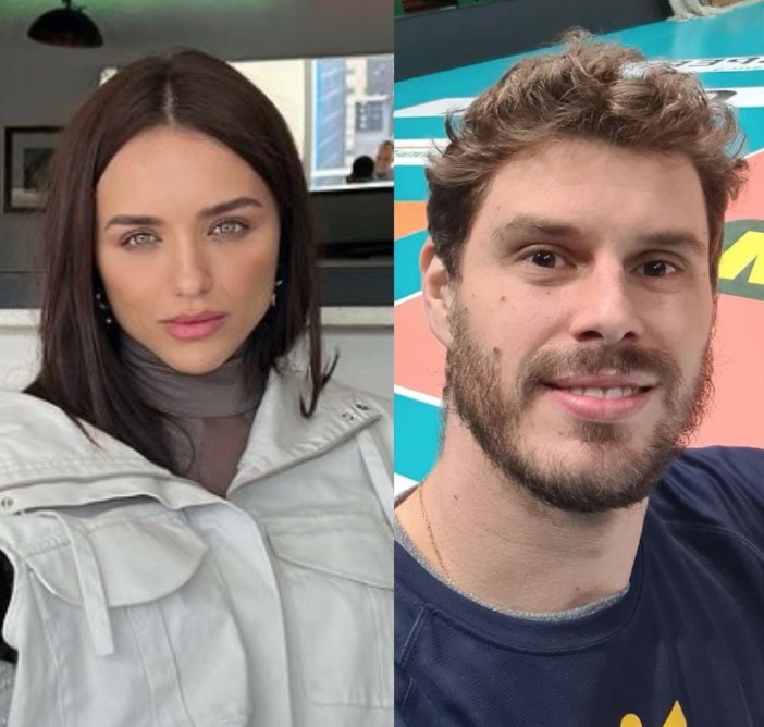 Rafa Kalimann é filmada aos beijos com Bruninho do vôlei