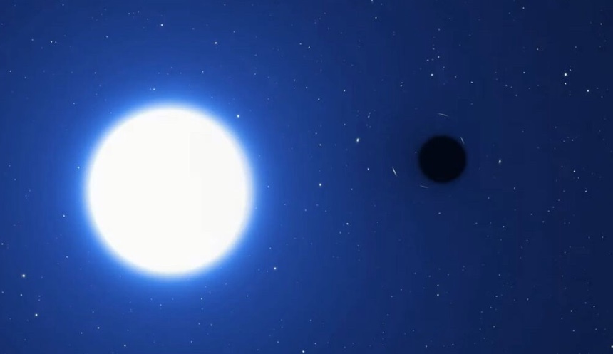 Cientistas detectam buraco negro adormecido fora da Via Láctea