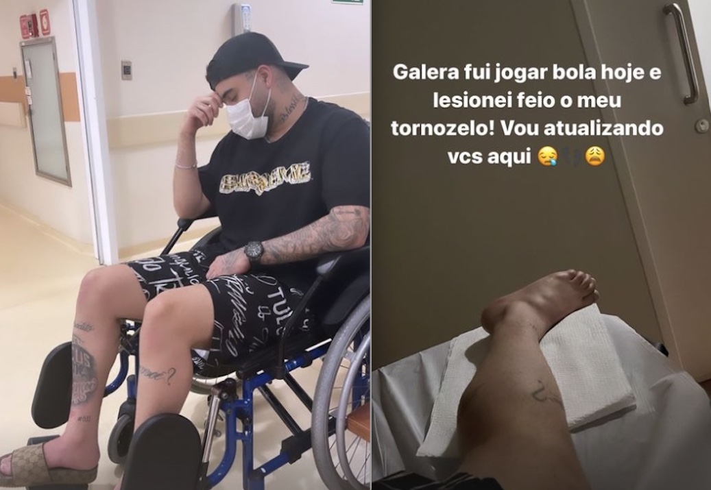 Kevinho posta foto em cadeira de rodas e preocupa fãs: 'deu ruim'