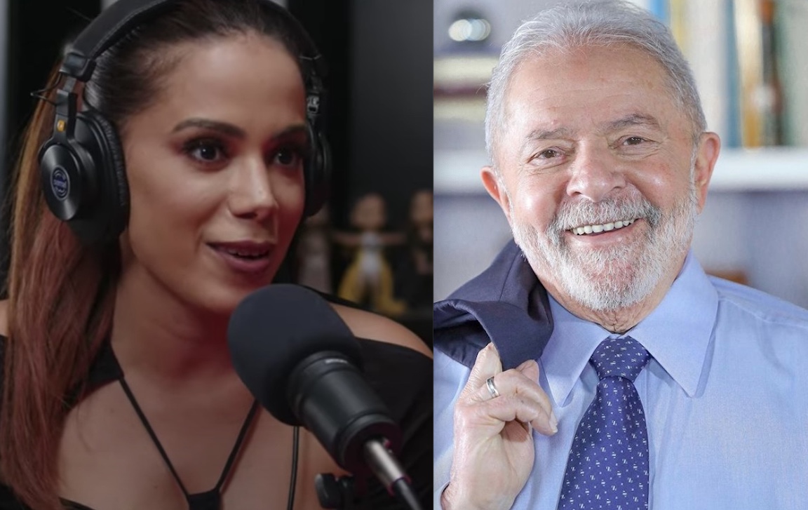Anitta mostra áudio que recebeu de Lula ao vivo em podcast