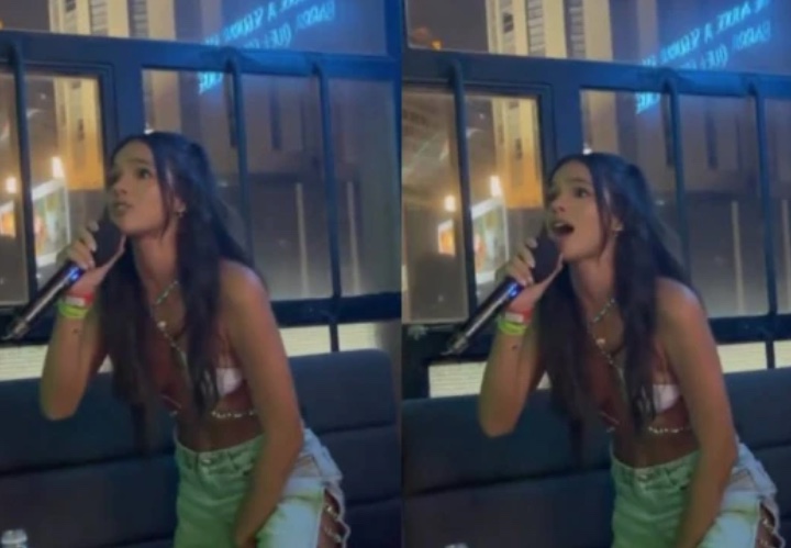 Bruna Marquezine canta em festa com presença de Rosalía e impressiona; veja