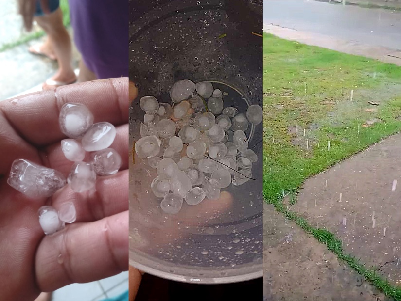 Vídeos: Chuva de granizo atinge bairros em Manacapuru no Amazonas