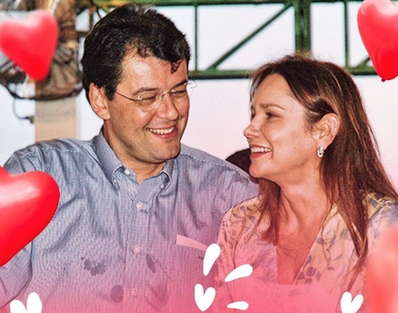 Em clima de campanha, Braga se declara para esposa nas redes sociais