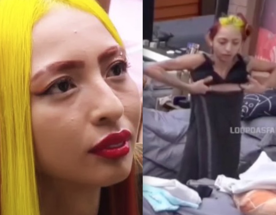 Ruivinha de Marte deixa seios escaparem e mostra tudo em A Fazenda; Vídeo