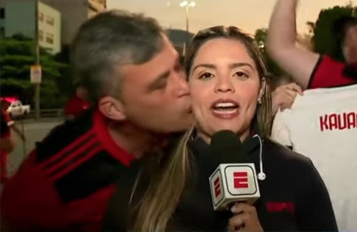 MP-RJ denuncia torcedor do Flamengo que assediou repórter da ESPN ao vivo