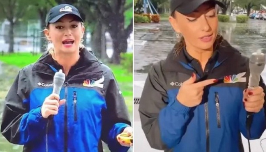 Repórter usa camisinha em microfone e surpreende telespectadores; Vídeo