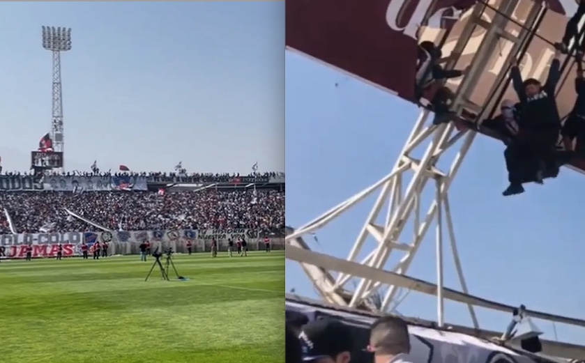 Marquise de estádio desaba no Chile e deixa torcedores feridos; veja vídeos