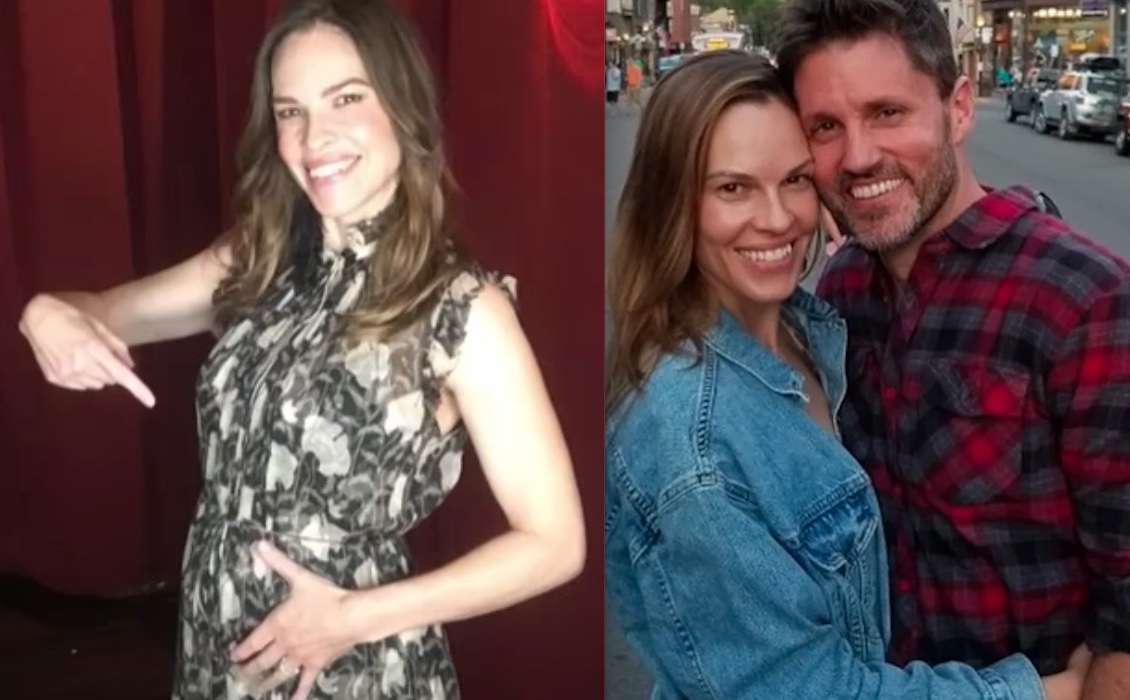 Atriz Hilary Swank anuncia gravidez de gêmeos aos 48 anos: ‘um milagre’