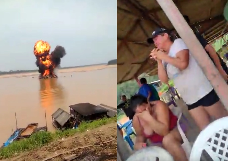 Vídeo mostra garimpeiros desesperados com destruição de dragas no Amazonas